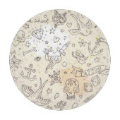 Tätowierungskonzeptmuster Schneidebrett (Vorderseite)