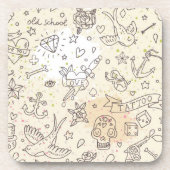 Tätowierungskonzeptmuster Untersetzer (Vorderseite)