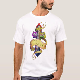 Tätowierungskreuz und Schmetterling - homosexuelle T-Shirt