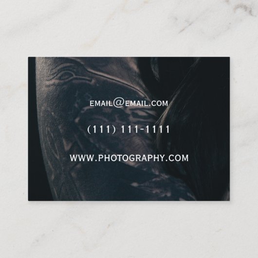 Tätowierungskünstler-Visitenkarte Visitenkarte (Rückseite)