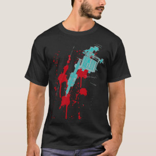 Tätowierungsmaschinen-Spritzer T-Shirt