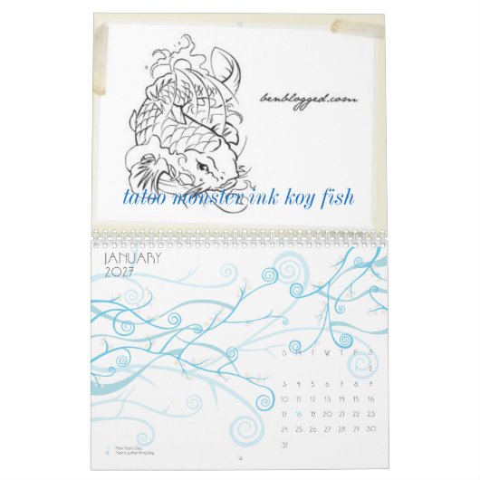 Tätowierungsmonstertinte Kalender (Jan 2027)