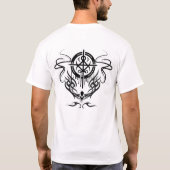 Tätowierungsstil zeichnend Men's Basic T - Shirt (Rückseite)