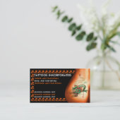 Tätowierungsstudio Terminkarte (Stehend Vorderseite)