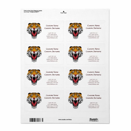 Tätowierungszeichen für coole Cartoon, der wilde T (Vorne)