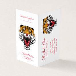 Tätowierungszeichen für Coolen Cartoon, die auf de Visitenkarten