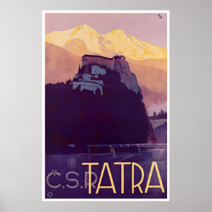 Tatra-Gebirge Kunst Polen Reiseplakat Tatry Poster
