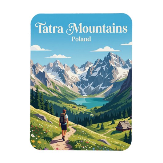 Tatra-Gebirge Polen Magnet (Vertikal)
