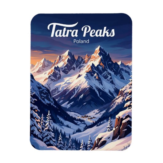 Tatra-Gebirge Polen Magnet (Vertikal)