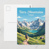 Tatra-Gebirge Polen Postkarte (Vorne/Hinten)