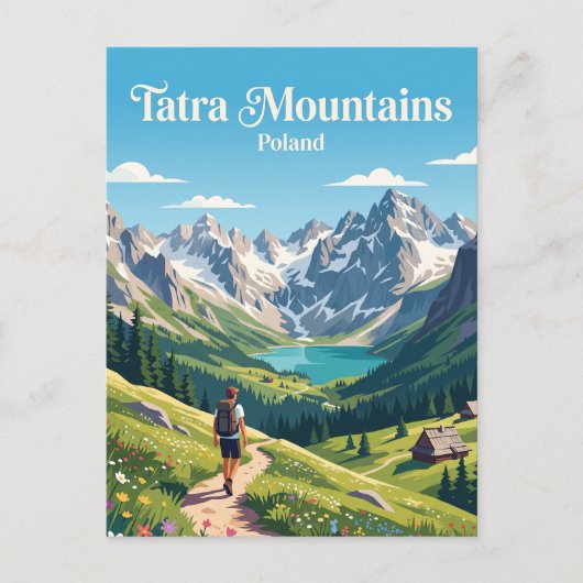 Tatra-Gebirge Polen Postkarte (Vorderseite)