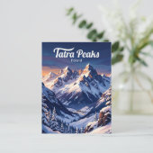 Tatra-Gebirge Polen Postkarte (Stehend Vorderseite)
