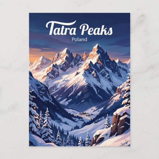 Tatra-Gebirge Polen Postkarte (Vorderseite)