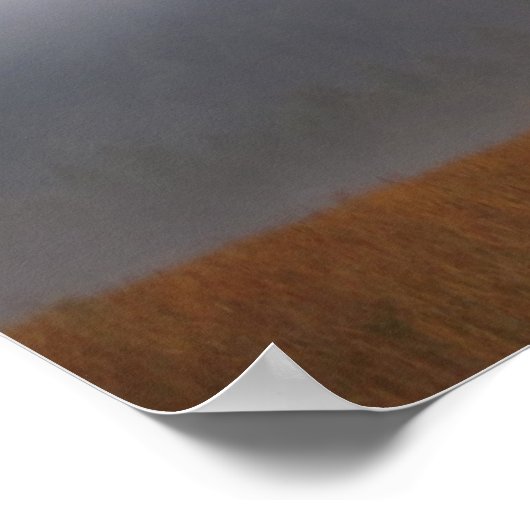 Tatra und Nebel Poster (Ecke)