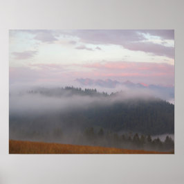 Tatra und Nebel Poster