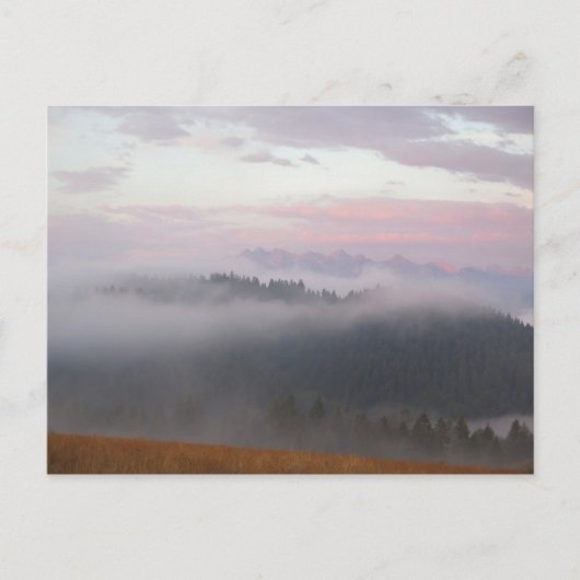 Tatra und Nebel Postkarte (Vorderseite)