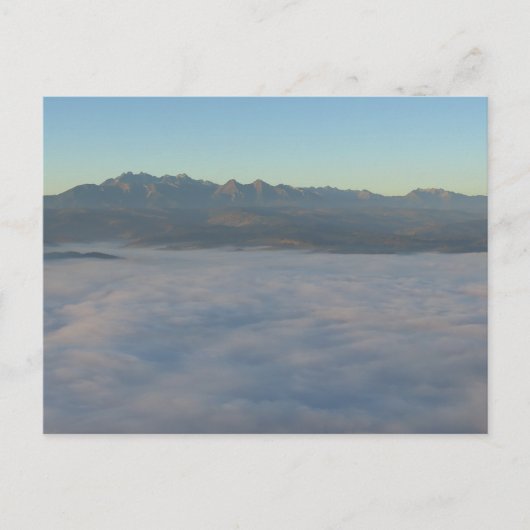 Tatra und Wolken Postkarte (Vorderseite)