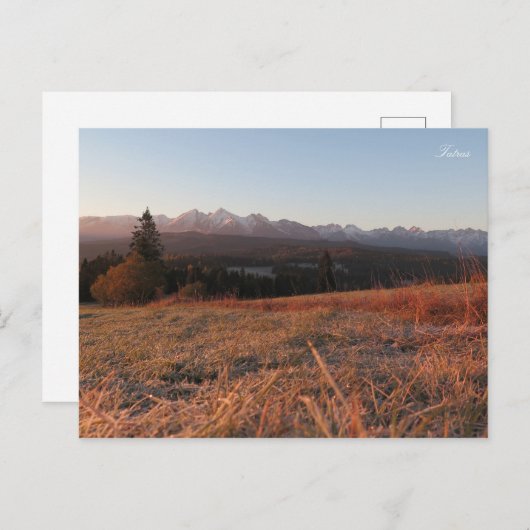 Tatras Postkarte (Vorne/Hinten)