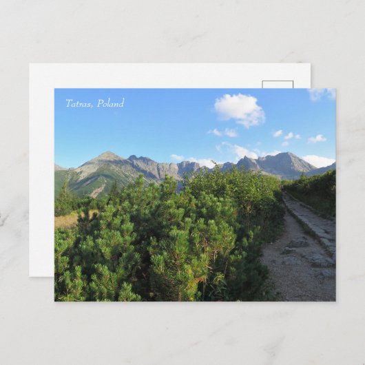 Tatras Postkarte (Vorne/Hinten)