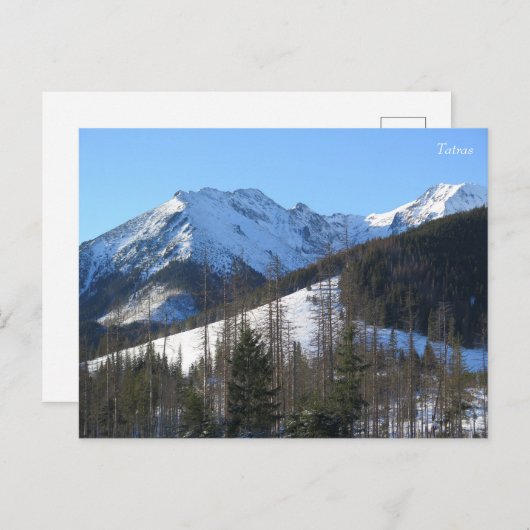 Tatras Winter Postkarte (Vorne/Hinten)