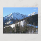 Tatras Winter Postkarte (Vorderseite)