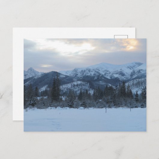 Tatras Winter Postkarte (Vorne/Hinten)