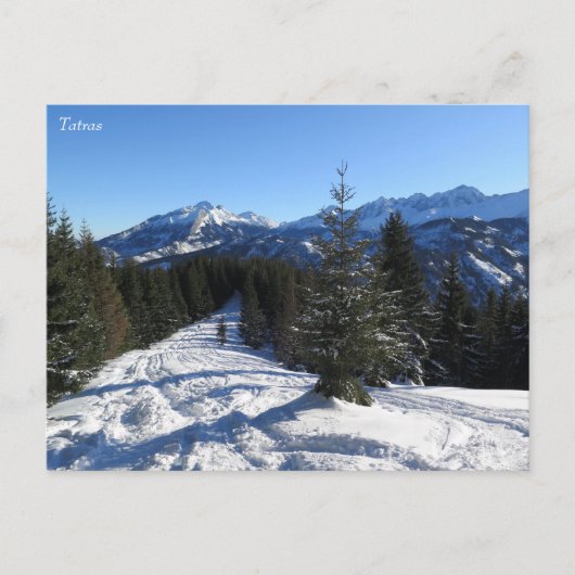 Tatras Winter Postkarte (Vorderseite)