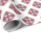 Tatreez Falastini Wrapping Paper Geschenkpapier (Rolleneckpunkt)
