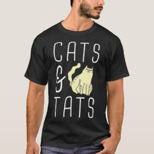 Tats And Cats Tshirt Tätowierer