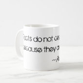 "Tatsachen-" Aldous Huxley-Zitat Kaffeetasse (Vorderseite Links)