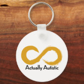 Tatsächlich Autistischer Schlüsselanhänger (Vorderseite)