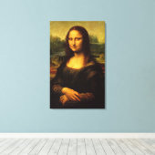 Tatsächliche Größe Leonardo da Vinci Mona Lisa Pri Leinwanddruck (Insitu (Holzboden))