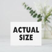 Tatsächliche Größe Postkarte (Stehend Vorderseite)