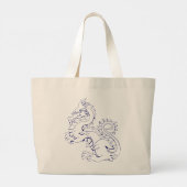 Tatsu Asian Dragon sind Mythische Wesen der Fantas Jumbo Stoffbeutel (Rückseite)