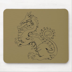 Tatsu Asian Dragon sind Mythische Wesen der Fantas Mousepad