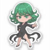 Tatsumaki Chibi Tornado Hero Aufkleber (Vorderseite)