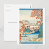 Tatsuta Mountain by Hiroshige Postkarte (Vorne/Hinten)