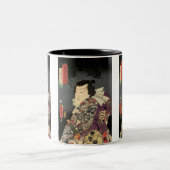 Tatted Samurais Zweifarbige Tasse (Mittel)