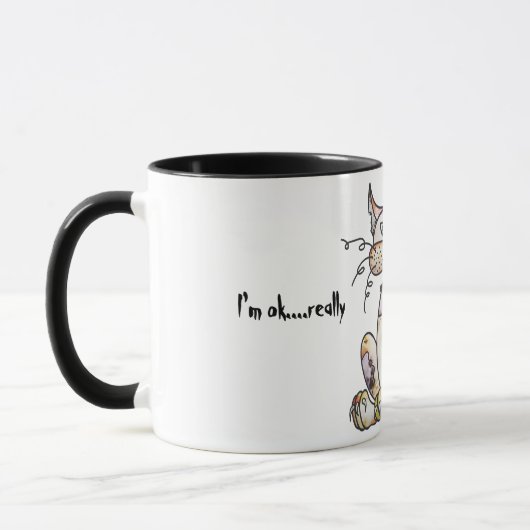 Tattered Pirate Tom Cat Coffee Tasse (Links)