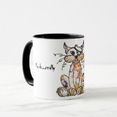 Tattered Pirate Tom Cat Coffee Tasse (Vorderseite Links)
