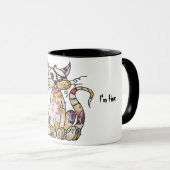 Tattered Pirate Tom Cat Coffee Tasse (VorderseiteRechts)