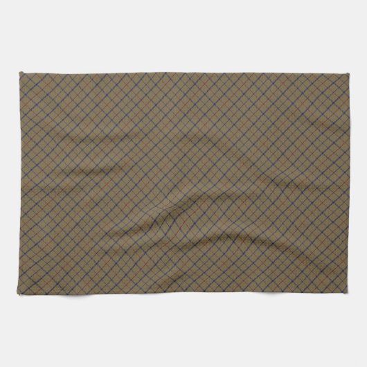 Tattersall Fashion Brooks Camel Blue Red Geschirrtuch (Horizontal)
