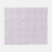 Tattersall Muster Violet Weiß Dunkelblau Kariert Fleecedecke (Vorderseite (Horizontal))