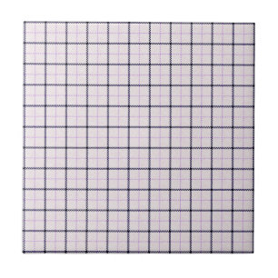 Tattersall Tartan Kariertes Muster Violett Blau Fliese