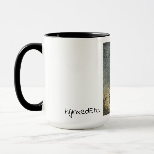 Tattie Bogle Tasse (Links)