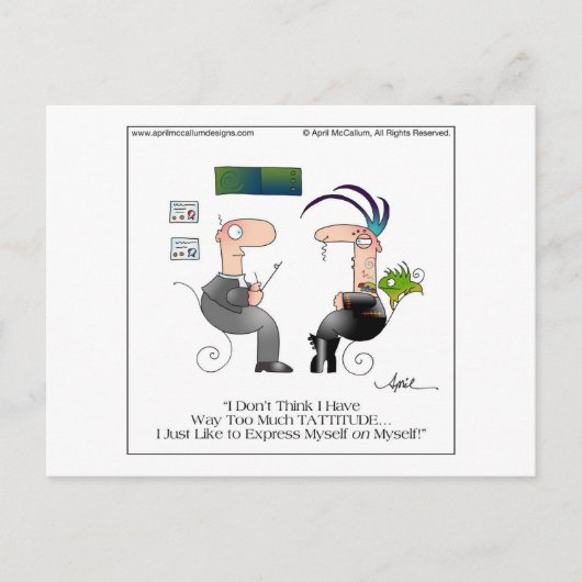 TATTITUDE Postcard bis April McCallum Postkarte (Vorderseite)