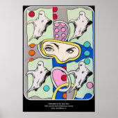 "Tattletales in the Spirit Box" Gemälde auf einem Poster (Vorne)