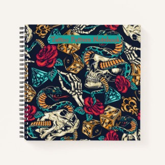 Tatto-Muster-Notebook Notizblock