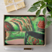 Tattoed Zombie-Button Seidenpapier (Geschenk)