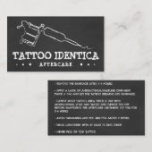 TATTOO AFTERCARE ANWEISUNGEN KALK VISITENKARTE (Vorne/Hinten)